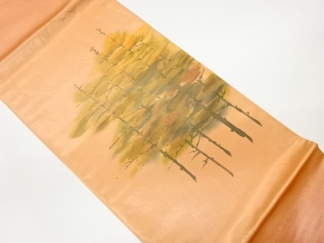 リサイクル　木々模様袋帯